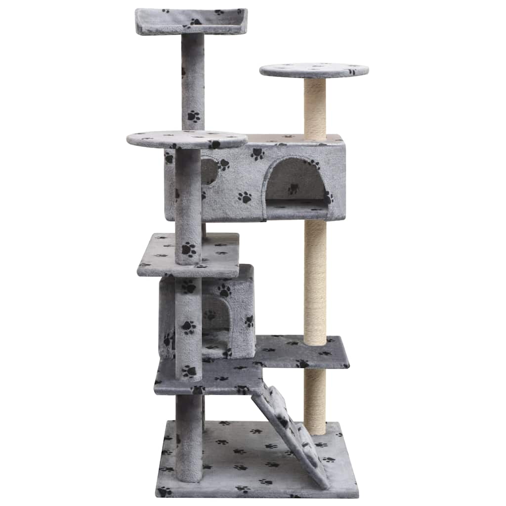 kradsetræ med sisal til katte 125 cm poteprint grå