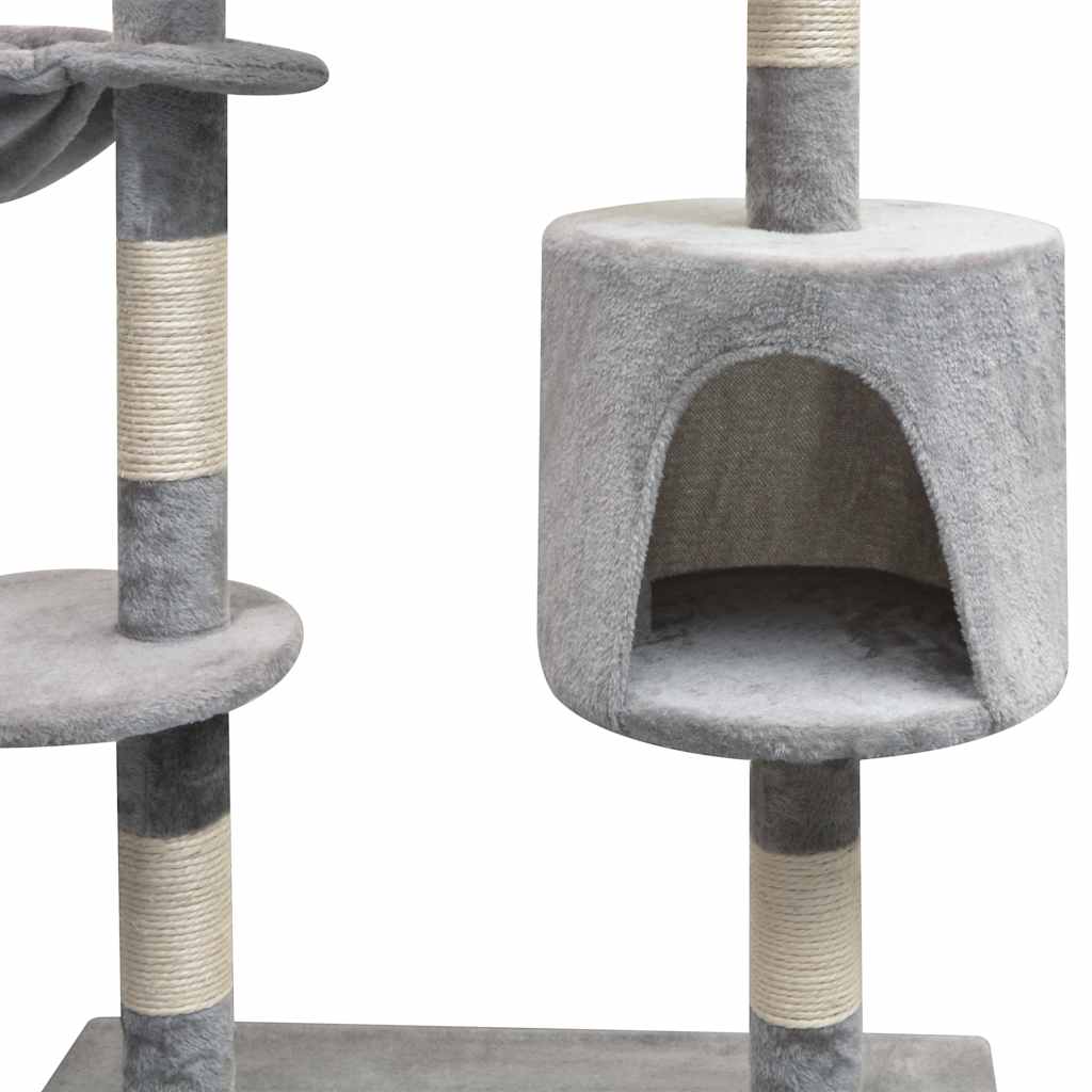 kradsetræ til katte sisal 125 cm grå