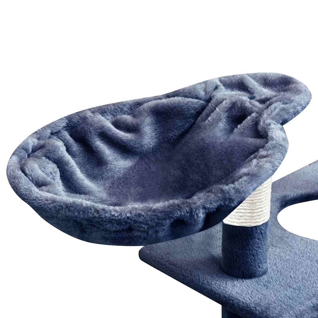 kradsetræ med sisal til katte 150 cm mørkeblå
