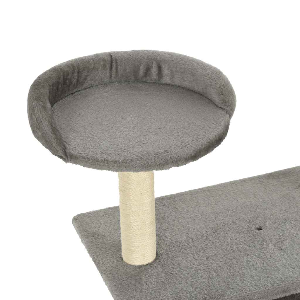 kradsetræ med sisalkradsestolper 95 cm grå