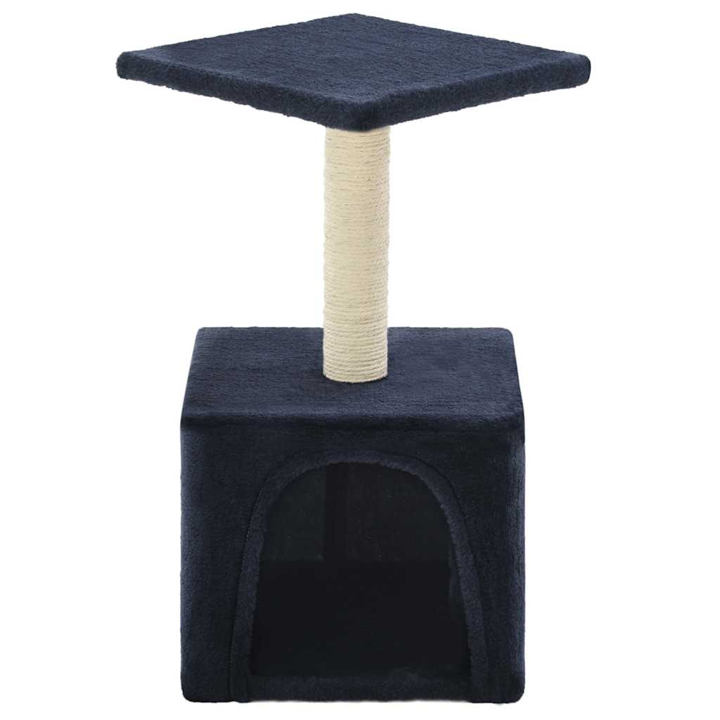 kradsetræ til katte med sisal-kradsestolper 55 cm mørkeblå
