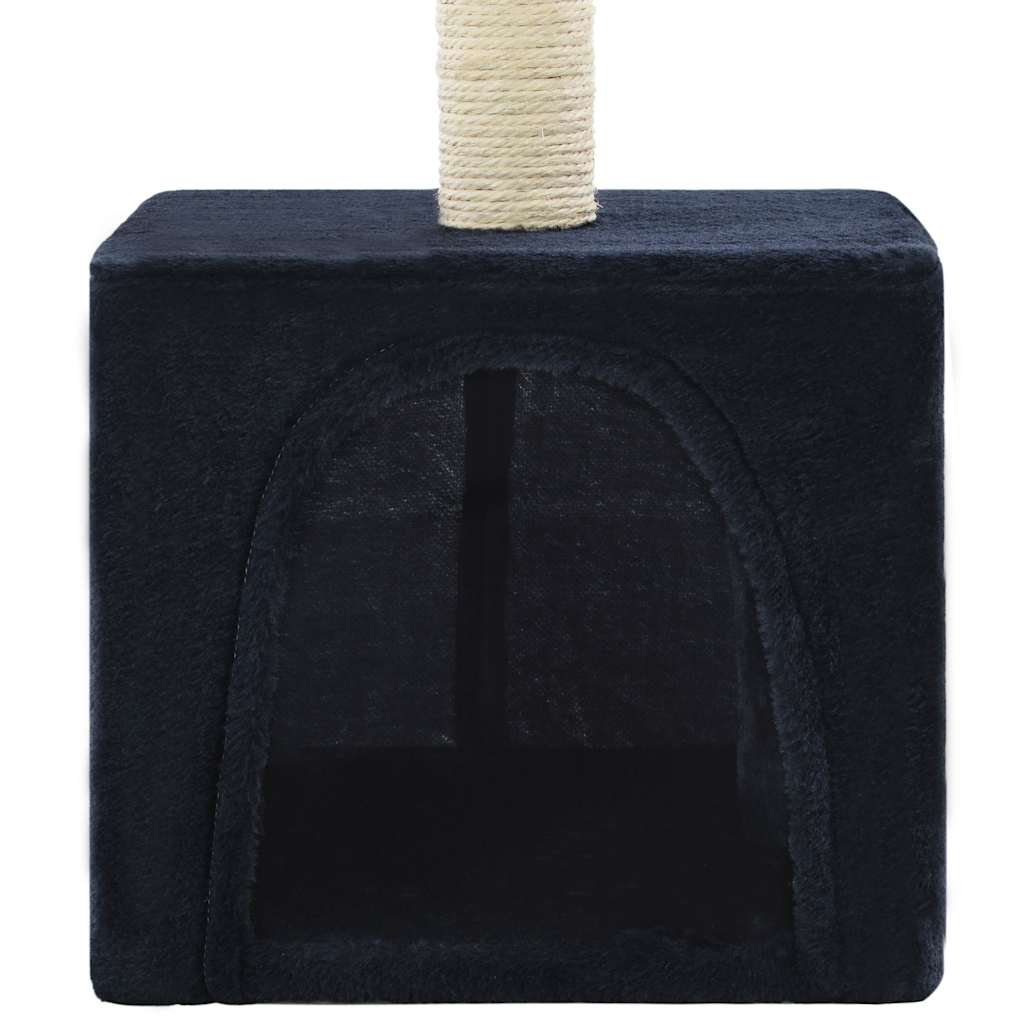 kradsetræ til katte med sisal-kradsestolper 55 cm mørkeblå