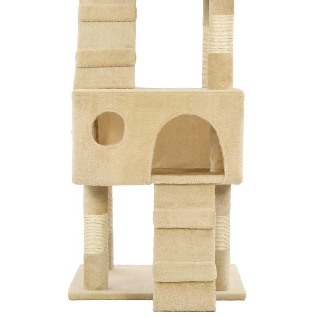 kradsetræ til katte med sisal 170 cm beige