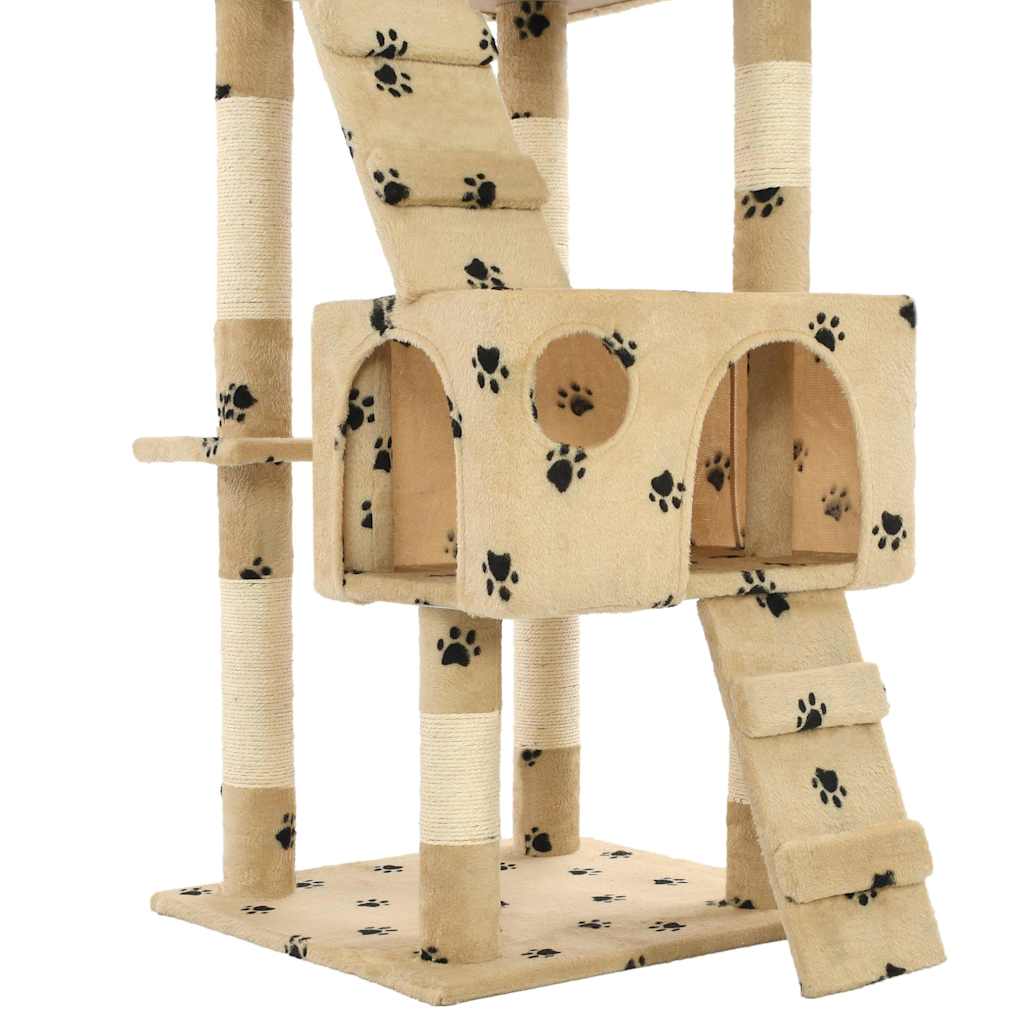 kradsetræ til katte med sisal 170 cm poteprint beige