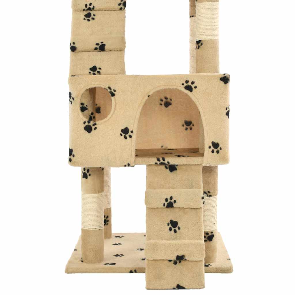 kradsetræ til katte med sisal 170 cm poteprint beige