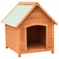 hundehus 72x85x82 cm massivt fyrre- og grantræ