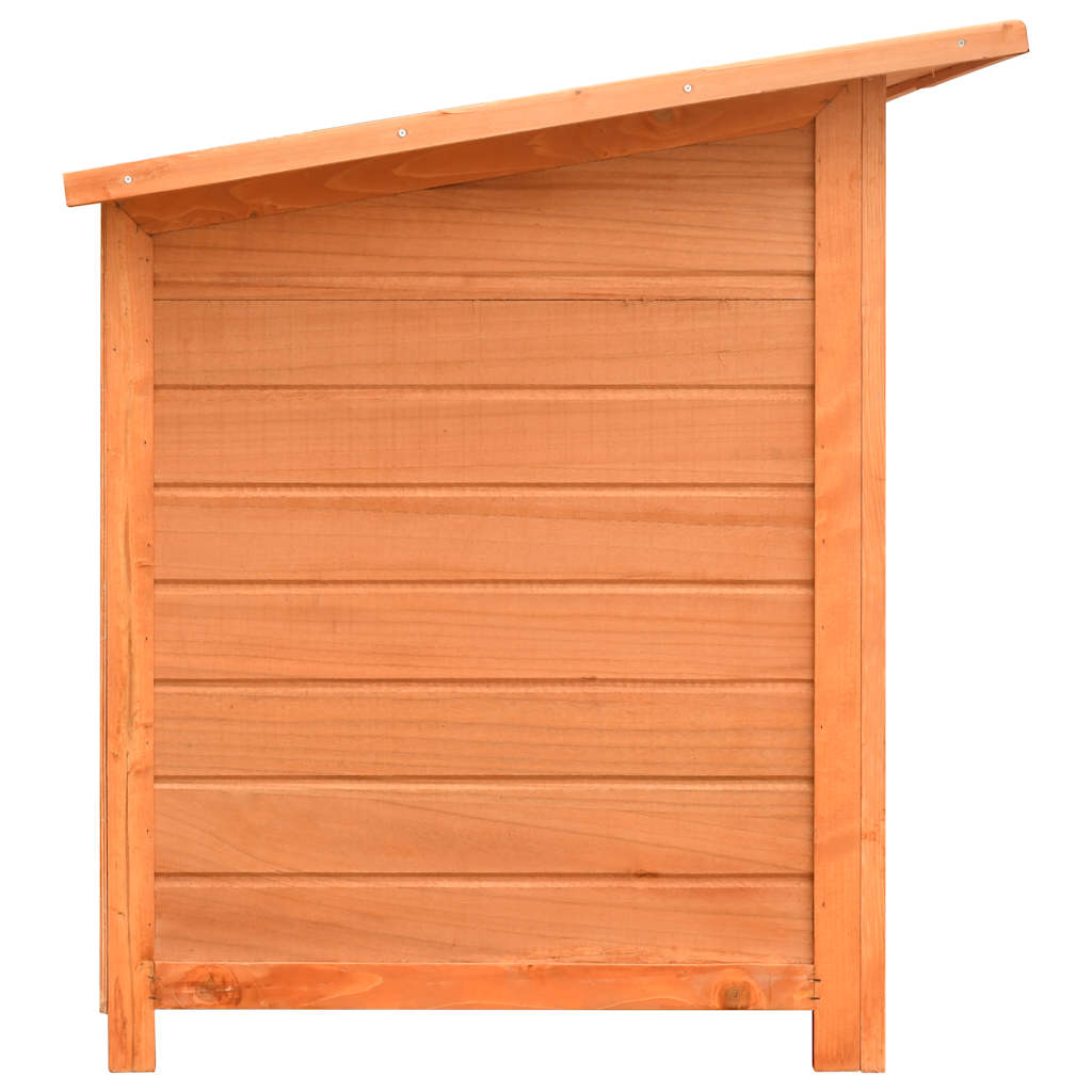 hundebur 120x77x86 cm massivt fyrre- og grantræ
