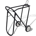 Metal Sammenfoldelig Saddle Rack med hjul