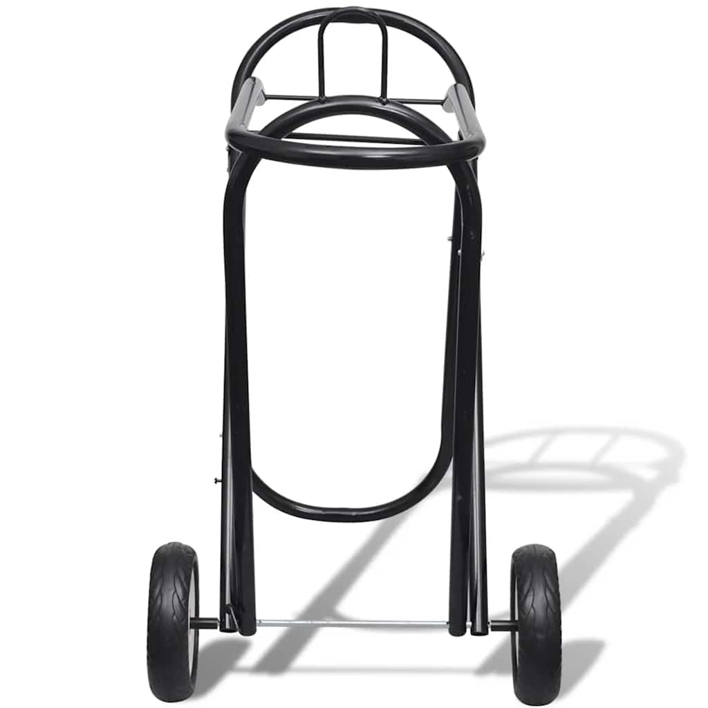 Metal Sammenfoldelig Saddle Rack med hjul