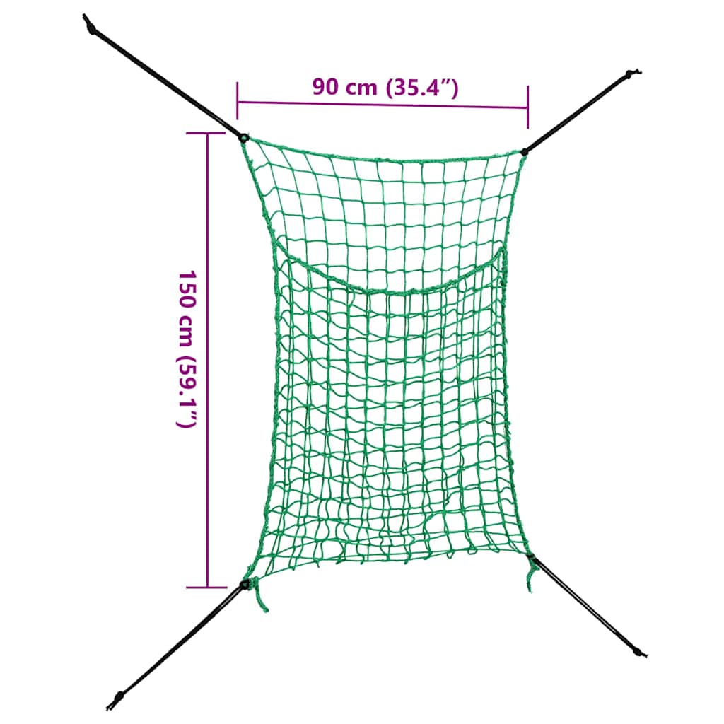 Hønet 2 stk. rektangulær 0,9x1,5 m PP