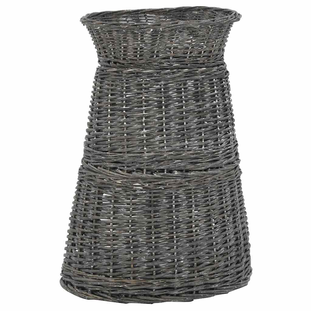 kattekurve hynder 3 stk. 47 x 34 x 60 cm naturligt piletræ grå