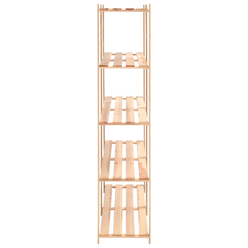 reoler 5 stk. 5 hylder 170x38x170 cm massivt fyrretræ 500 kg