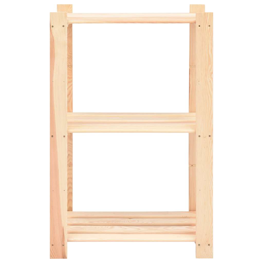 reoler 10 stk. 3 hylder 60x38x90 cm massivt fyrretræ 150 kg