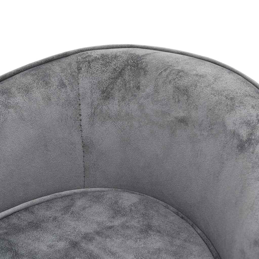 hundesofa 69x49x40 cm plys grå