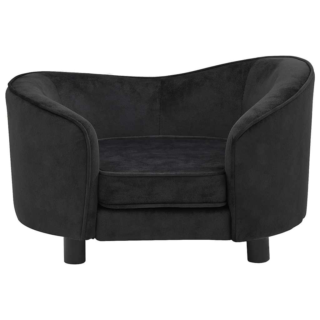 hundesofa 69x49x40 cm plys sort