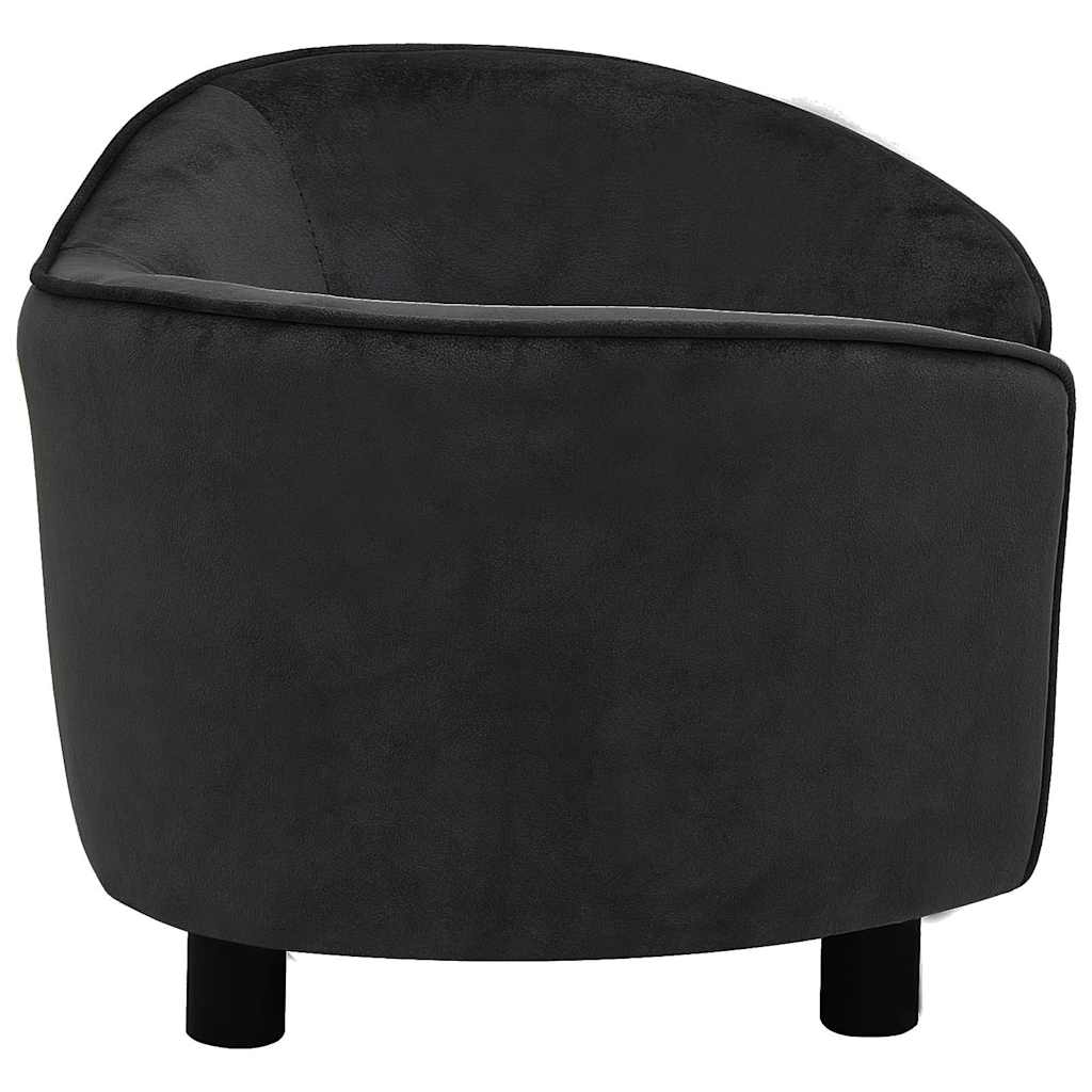 hundesofa 69x49x40 cm plys sort