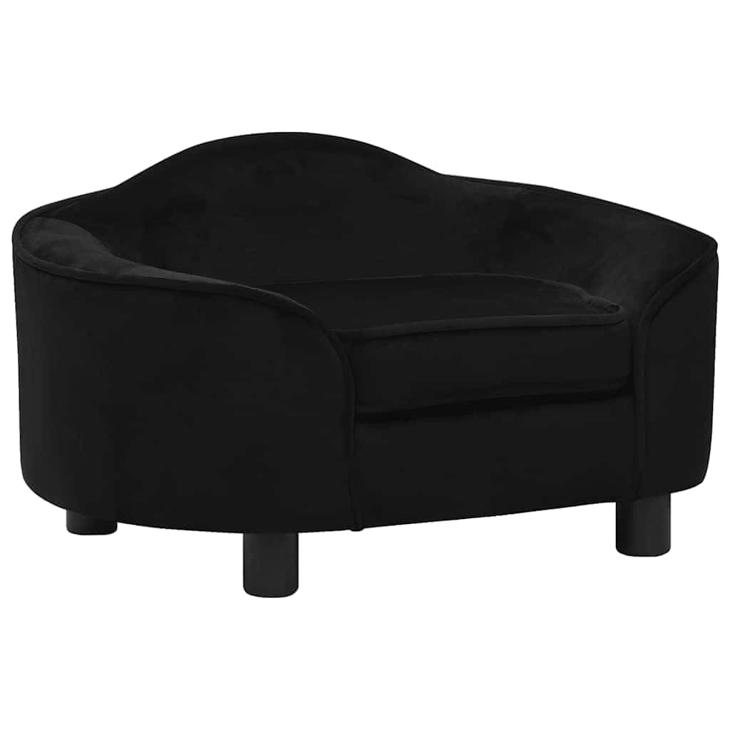 hundesofa 67x47x36 cm plys sort