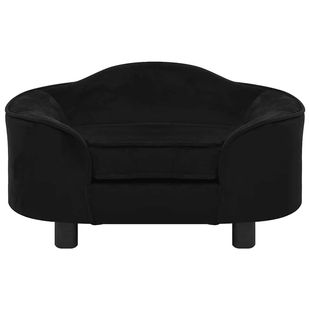 hundesofa 67x47x36 cm plys sort