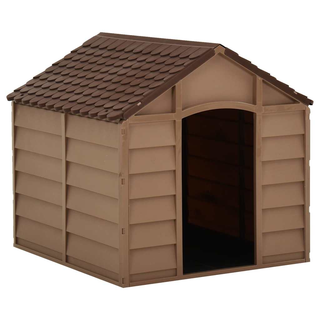 hundehus 71x71,5x68 cm PP brun