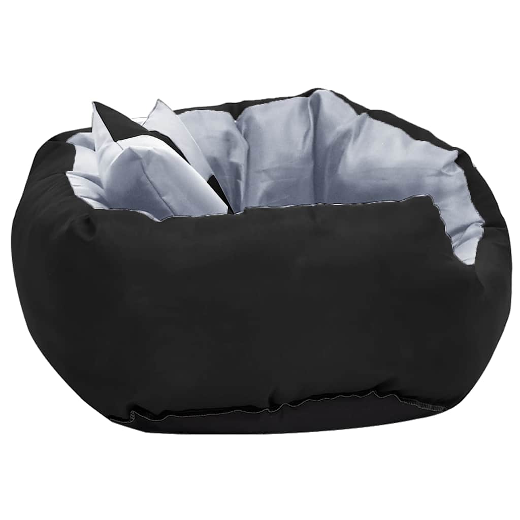 hundepude 65x50x20 cm vendbar og vaskbar grå og sort