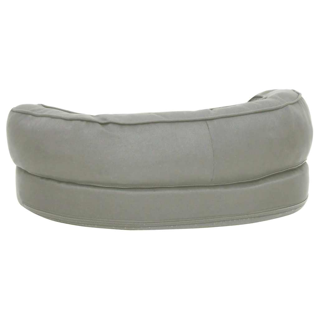 ergonomisk hundeseng 60x42 cm hør-look grå