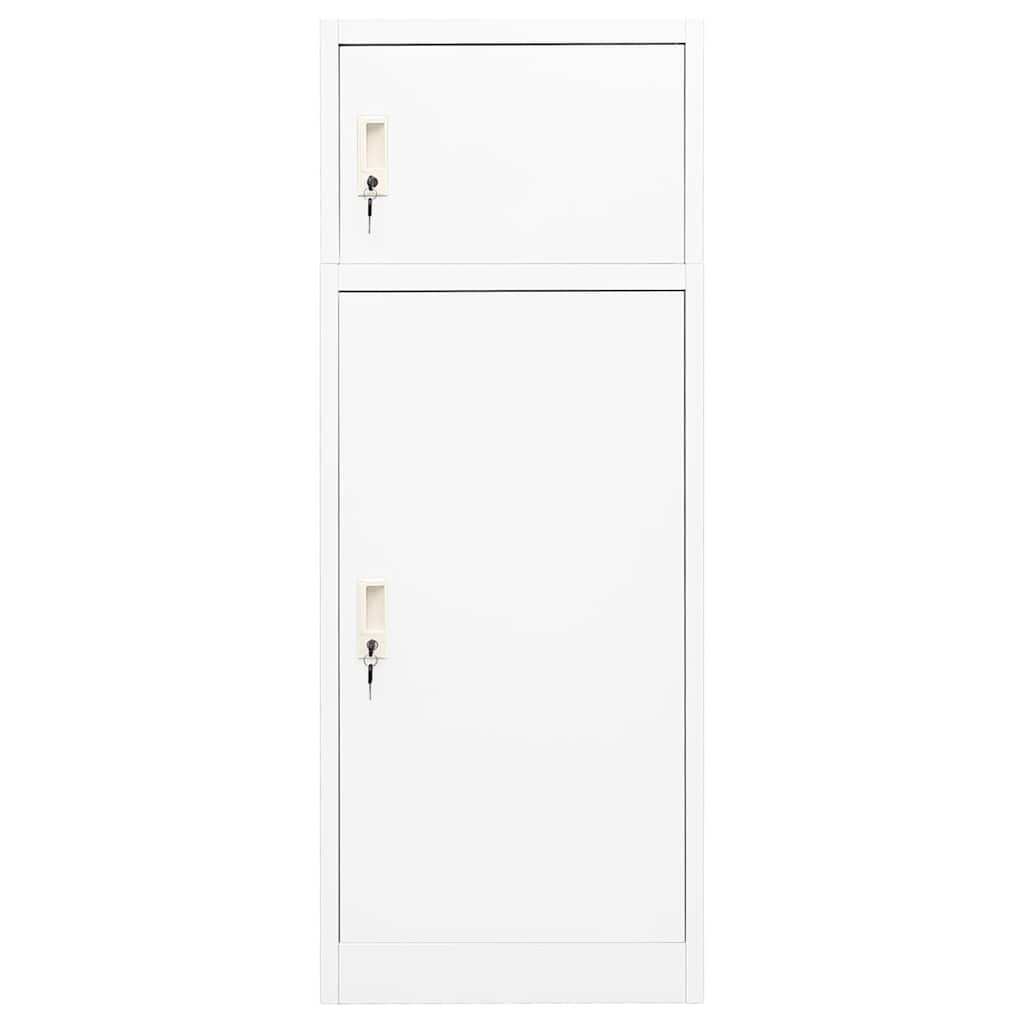 sadelskab 53x53x140 cm stål hvid