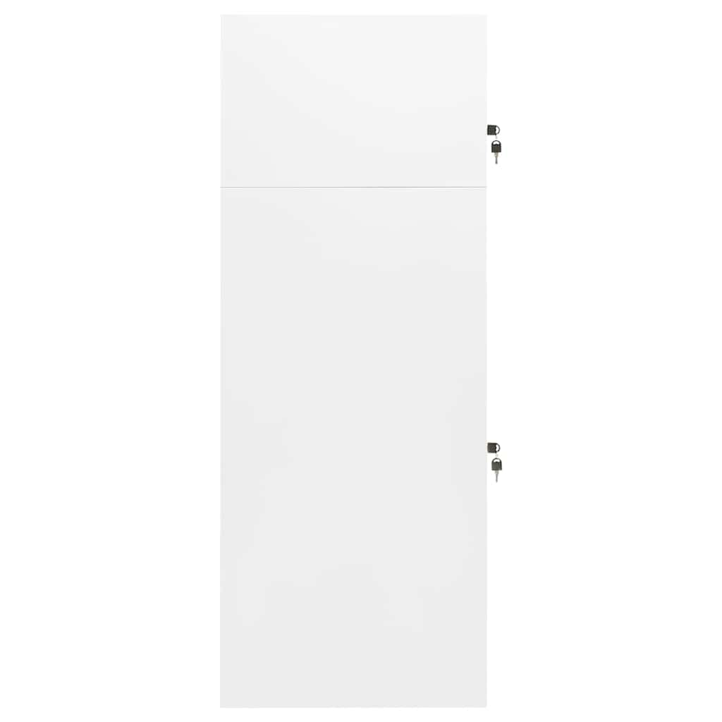 sadelskab 53x53x140 cm stål hvid