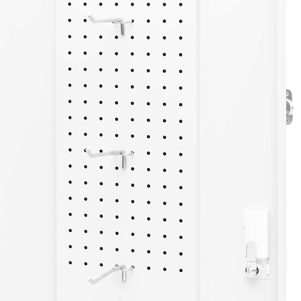 sadelskab 53x53x140 cm stål hvid