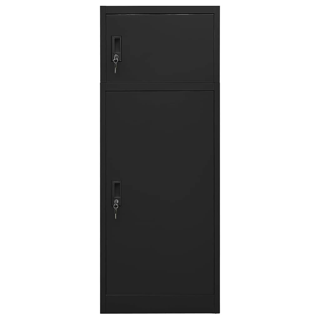 sadelskab 53x53x140 cm stål sort