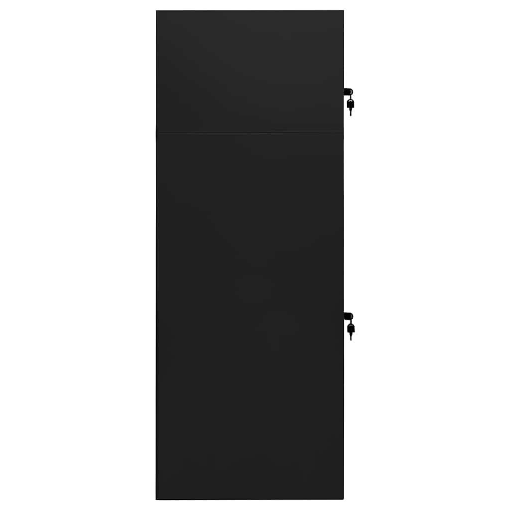 sadelskab 53x53x140 cm stål sort