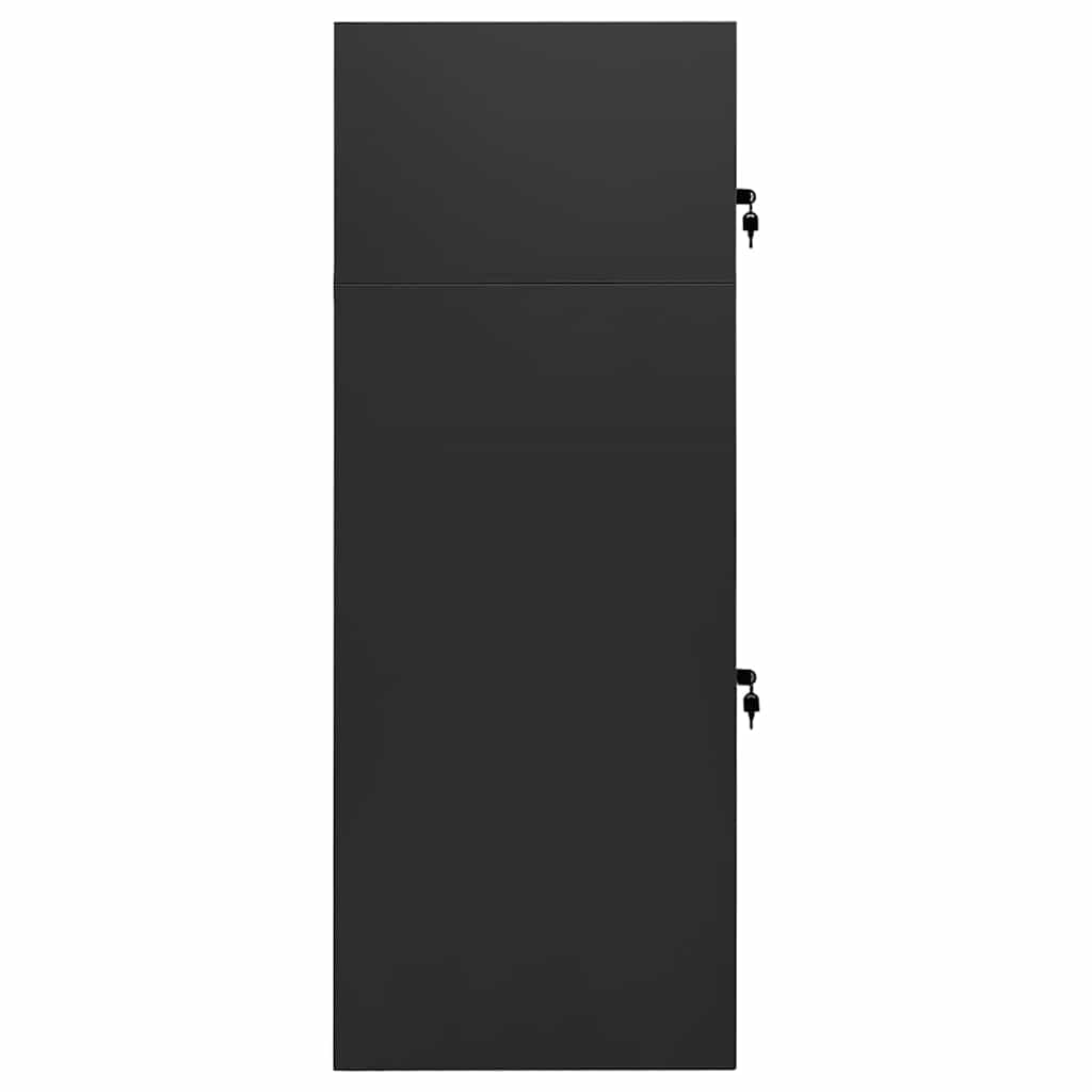 sadelskab 53x53x140 cm stål antracitgrå