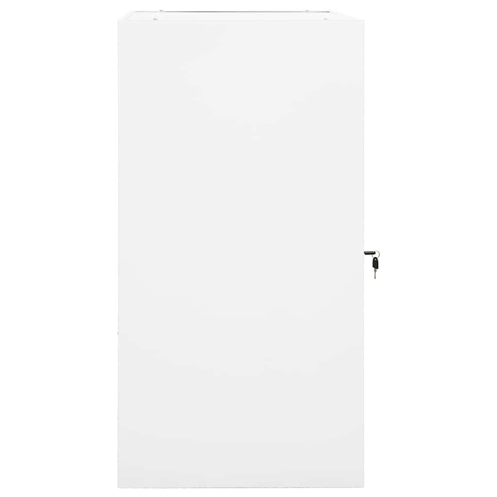 sadelskab 53x53x105 cm stål hvid