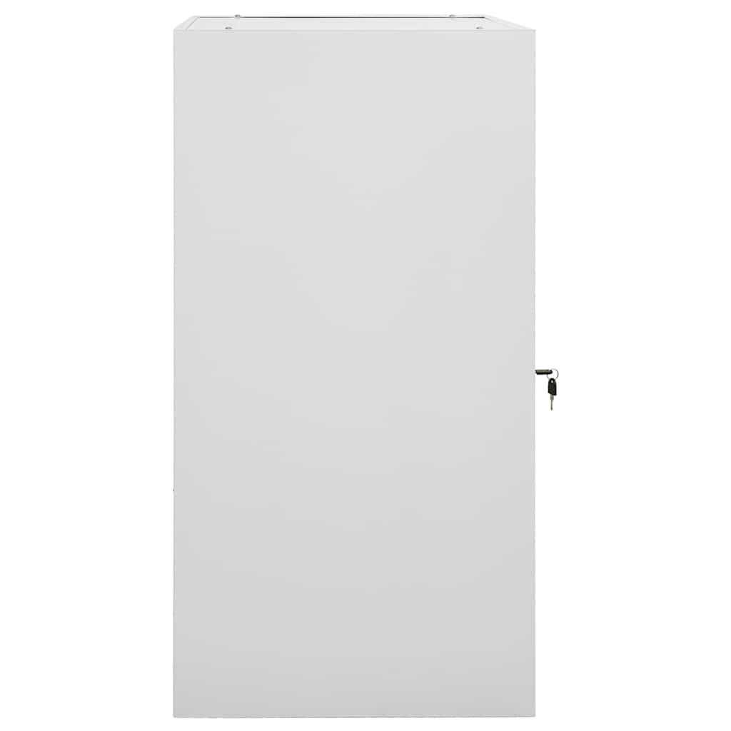 sadelskab 53x53x105 cm stål lysegrå