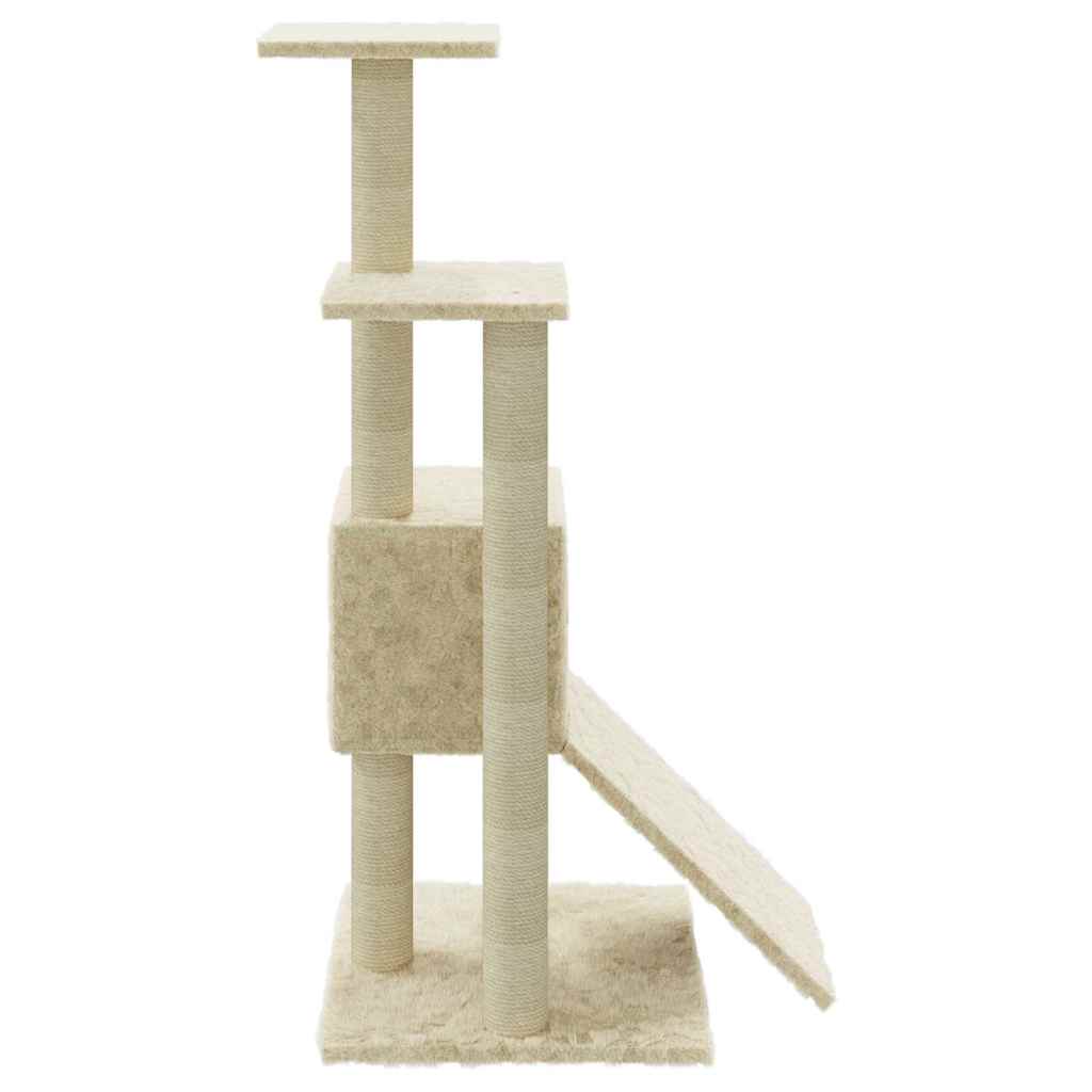 kradsetræ med sisalkradsestolper 92 cm cremefarvet