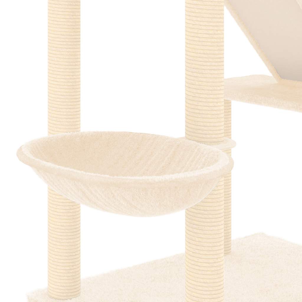 kradsetræ fra gulv til loft 277-303 cm cremefarvet