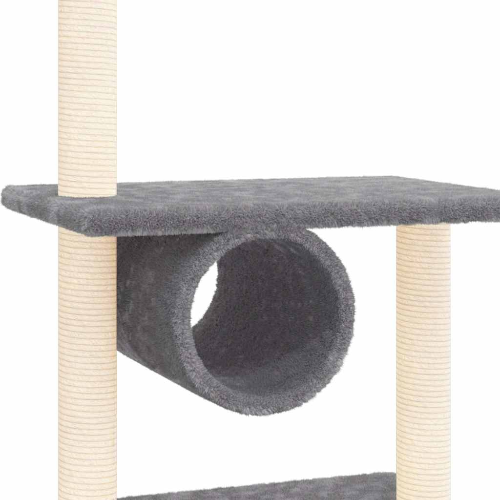 kradsetræ med sisalkradsestolper 279 cm mørkegrå