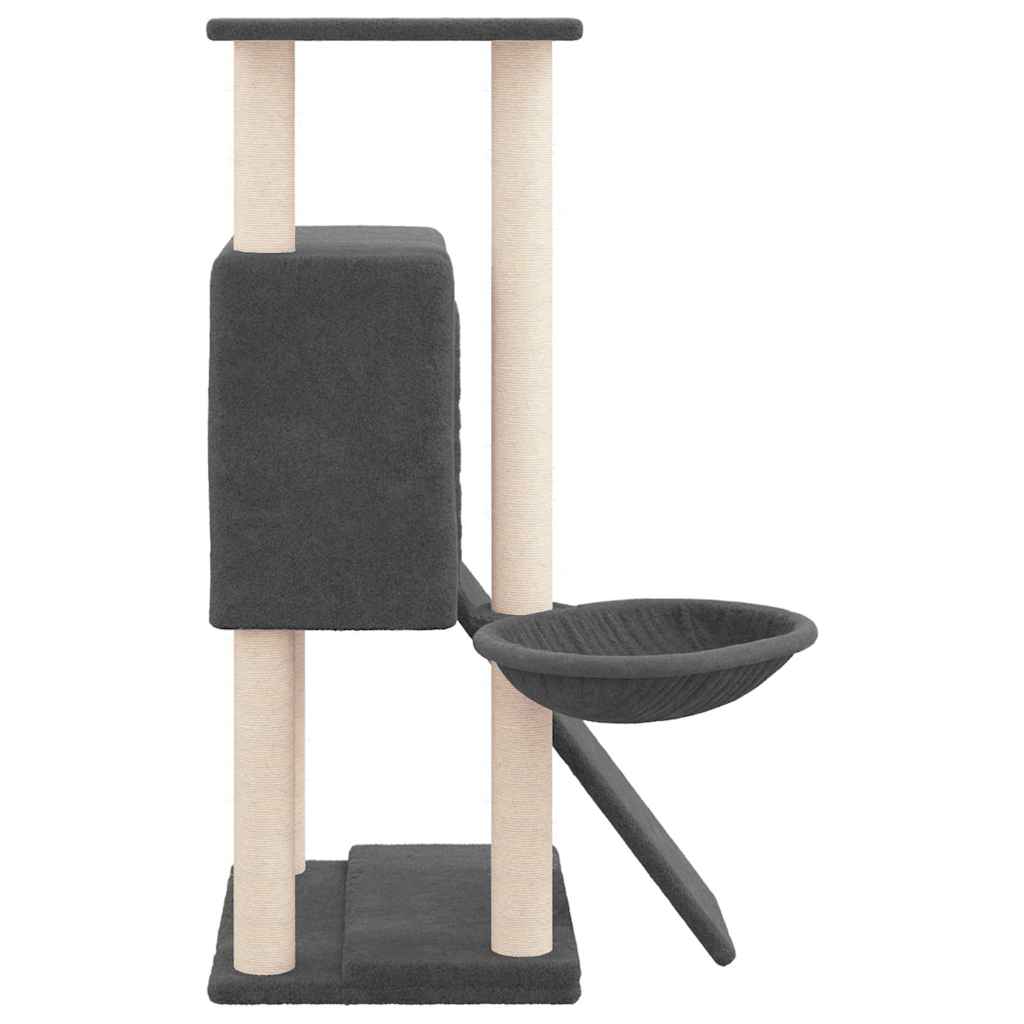 kradsetræ med sisalstolper 96 cm mørkegrå