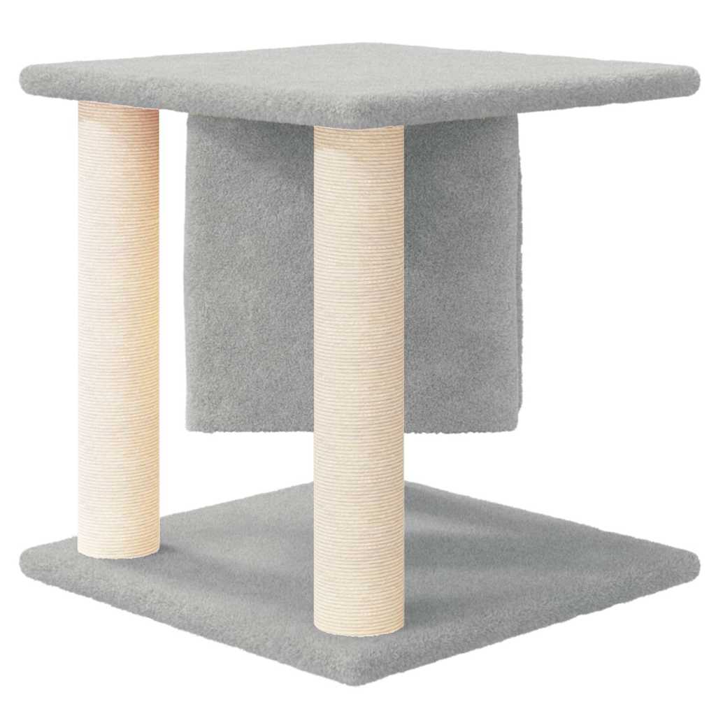 kradsetræ med sisalstolper 37 cm lysegrå