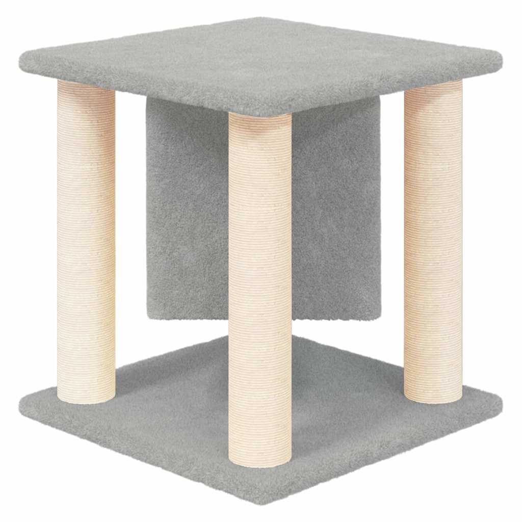 kradsetræ med sisalstolper 37 cm lysegrå