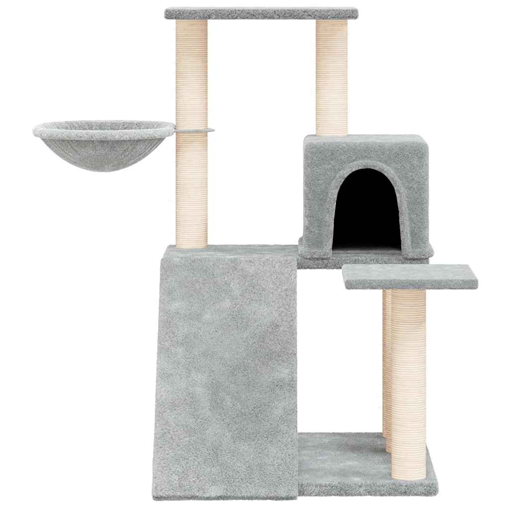 kradsetræ med sisalstolper 82 cm lysegrå