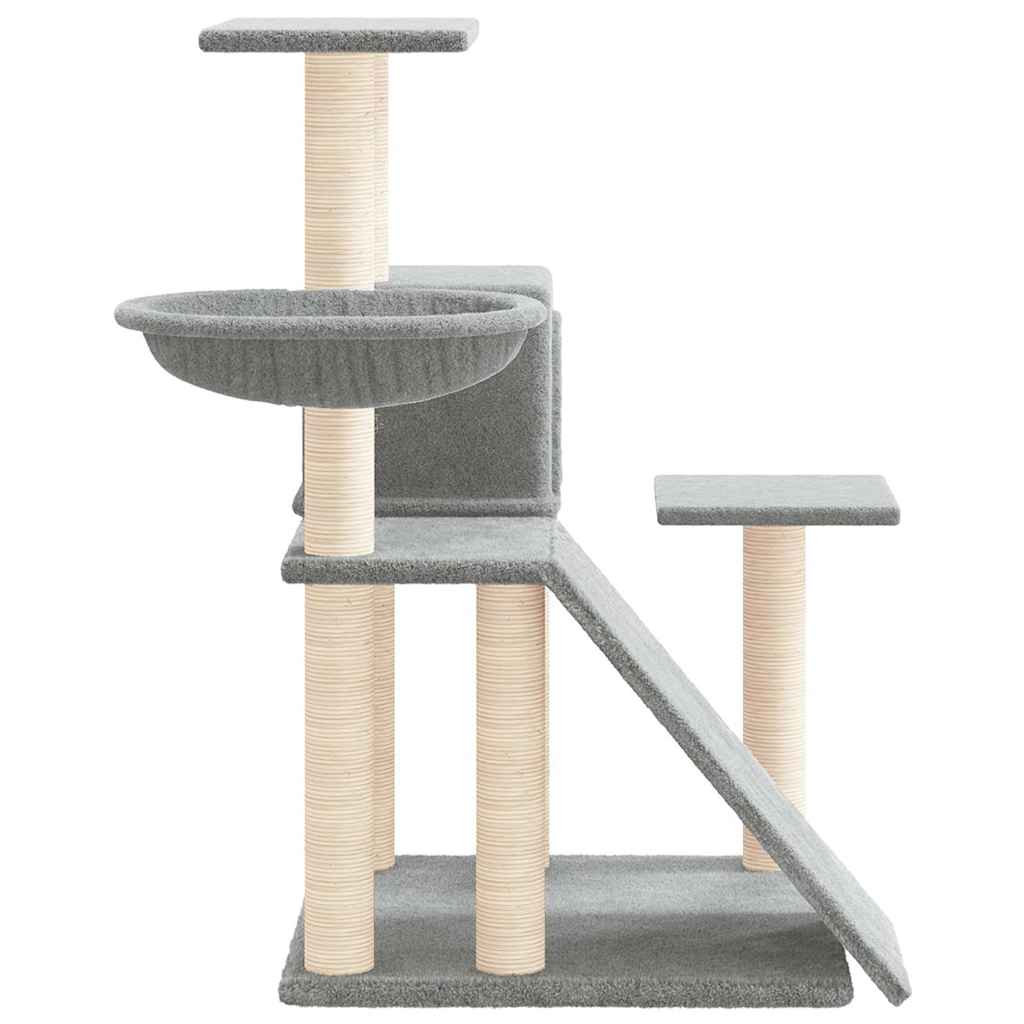 kradsetræ med sisalstolper 82 cm lysegrå