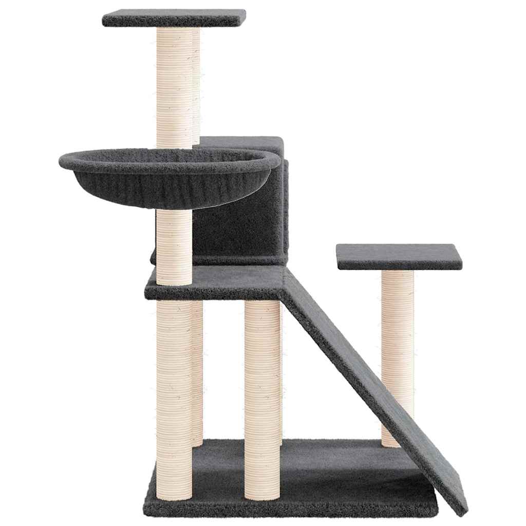 kradsetræ med sisalstolper 82 cm mørkegrå