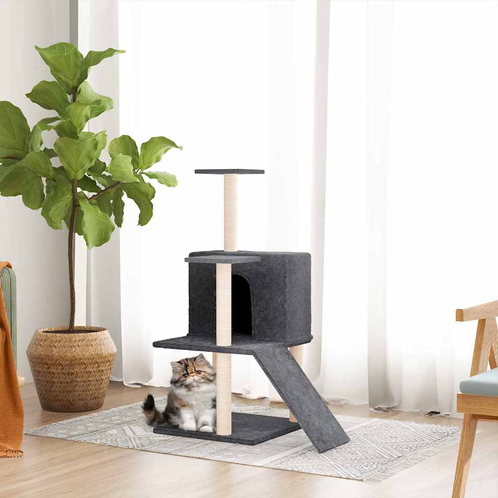 kradsetræ med sisalstolper 82 cm mørkegrå