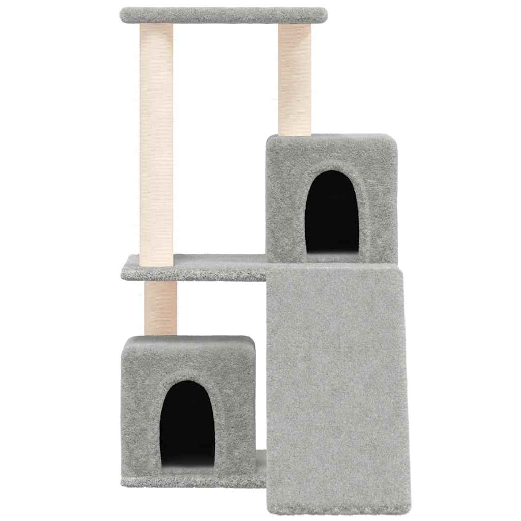 kradsetræ med sisalstolper 82 cm lysegrå