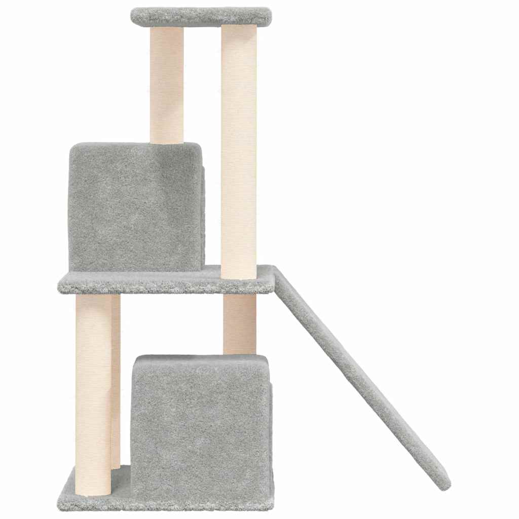kradsetræ med sisalstolper 82 cm lysegrå