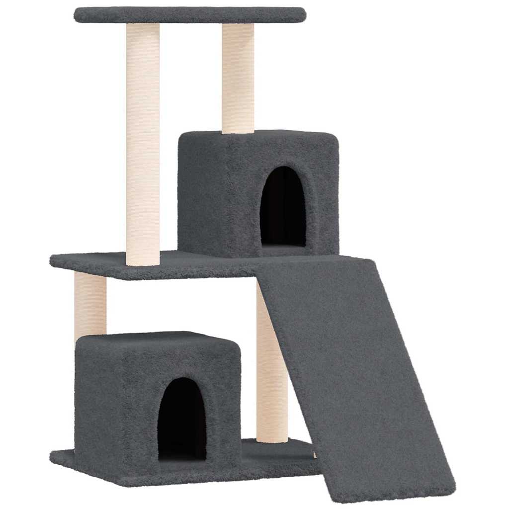 kradsetræ med sisalstolper 82 cm mørkegrå