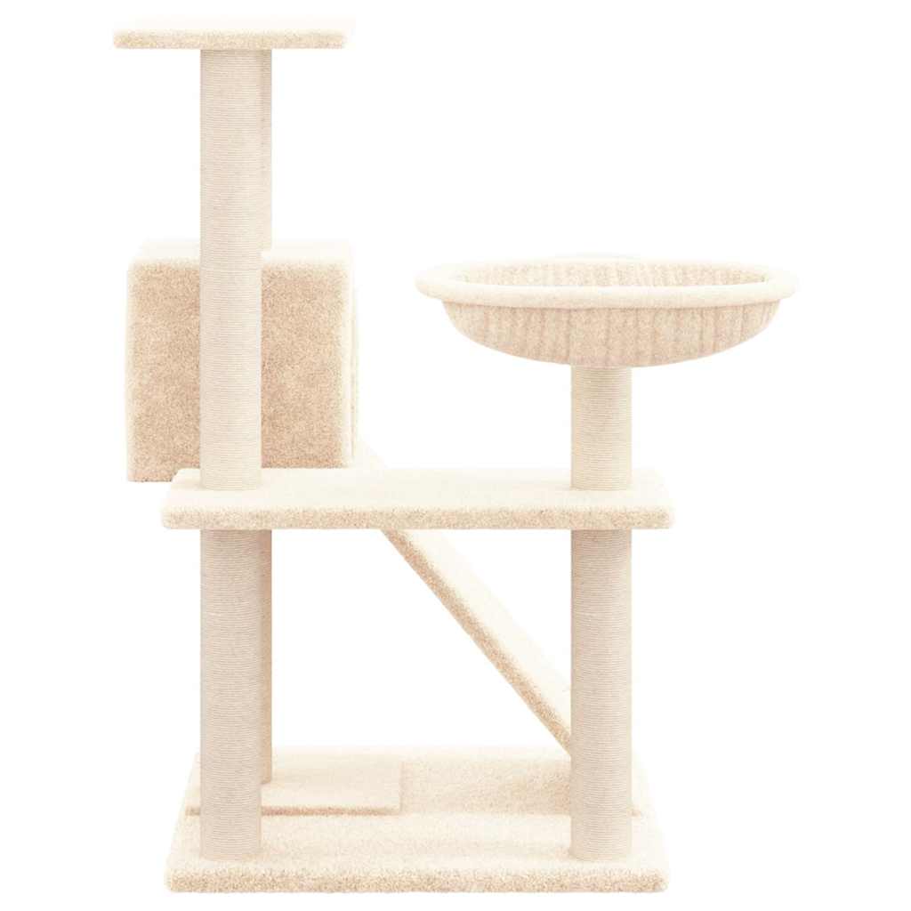 kradsetræ med sisalkradsestolper 82 cm cremefarvet