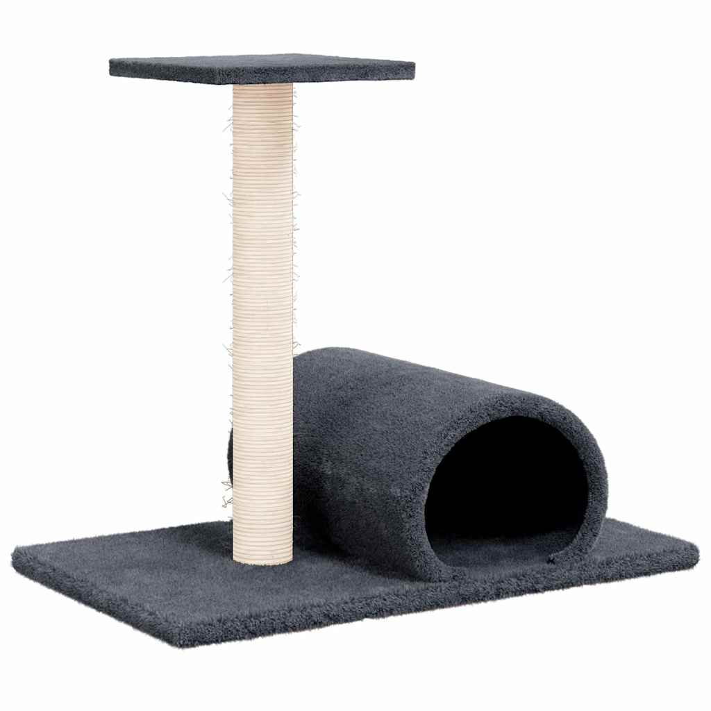kradsetræ med tunnel 60x34,5x50 cm mørkegrå