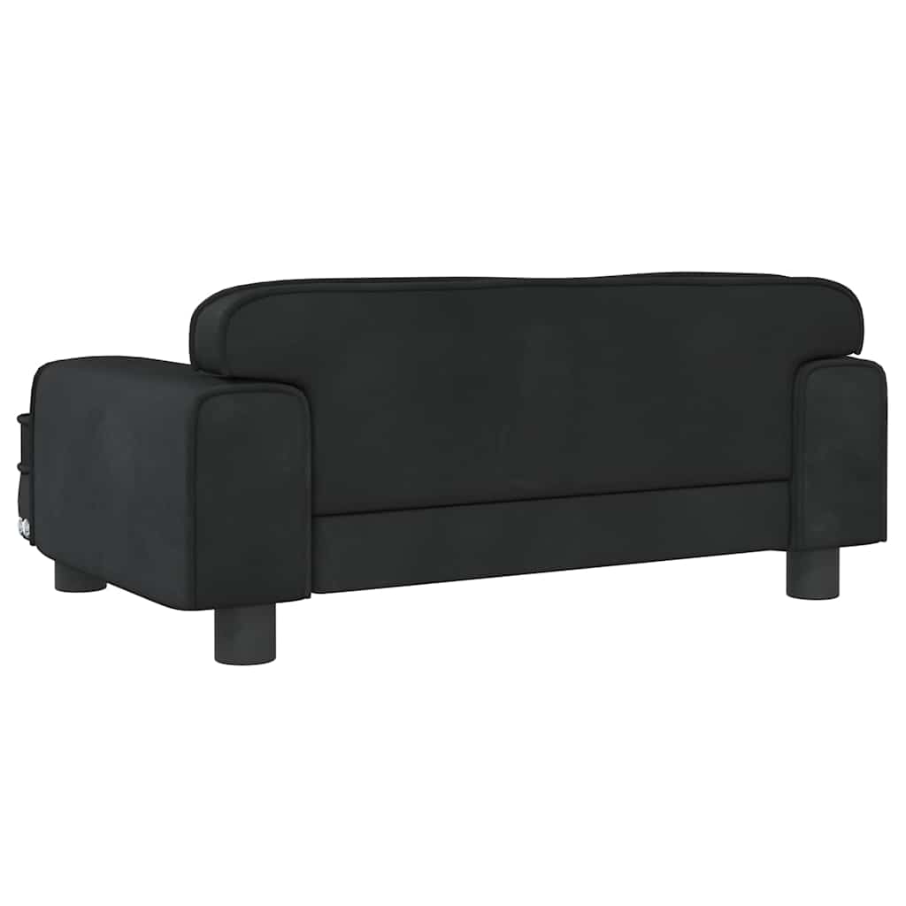 hundeseng 70x45x30 cm velour sort