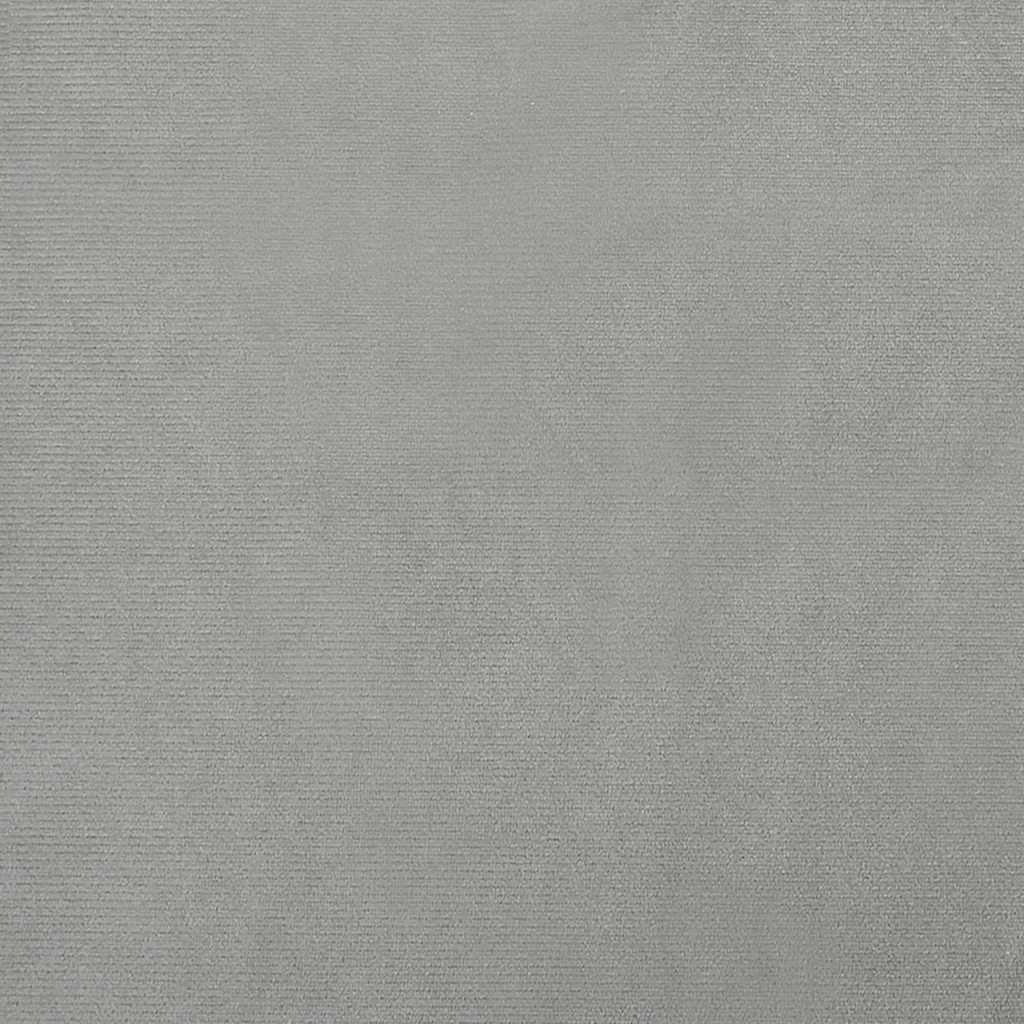 hundeseng 60x40x30 cm velour lysegrå